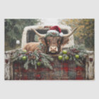 Highland Cow Christmas Furniture Decoupage