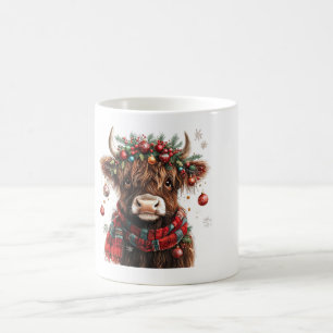 Highland Cow Christmas Mug Cosy Holiday Cattle Mug