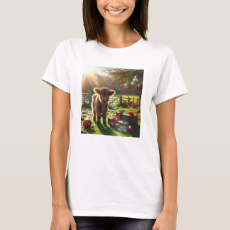 Highland Cow Christmas T-Shirt