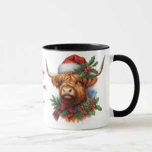 Highland Cow ChristmasCoffee Mug Cup