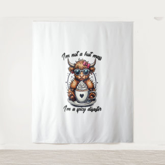 Highland Cow Coffee , Coffee Cow Tapestry