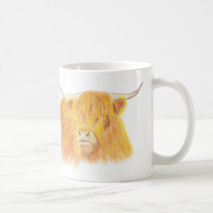 Highland cow coffee mug