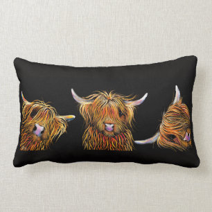 HiGHLaND CoW CuSHioN ' THe SCoTTieS '