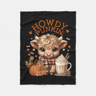 Highland Cow, Cute And Cozy Ready For Fall Fun! Lo Fleece Blanket