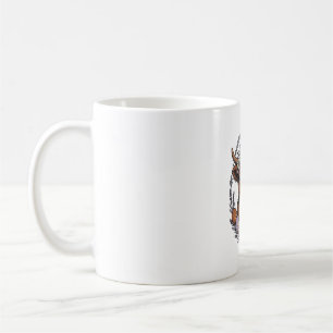 Highland Cow Easter Vintage Floral Egg Art Coffee Mug