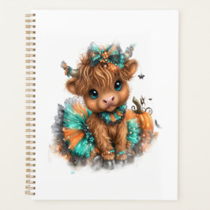 Highland Cow Farm Halloween Planner