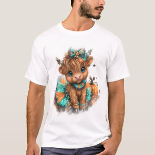 Highland Cow Farm Halloween T-Shirt