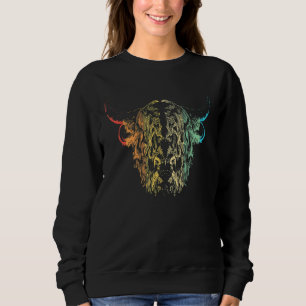 Highland Cow Farmer Cattle Sweatshirt