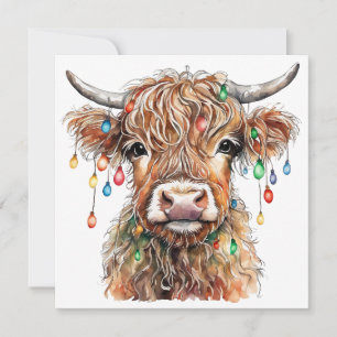 Highland Cow Greeting Card