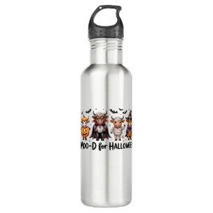 Highland Cow Halloween Spooky Season (2) 710 Ml Water Bottle
