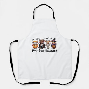 Highland Cow Halloween Spooky Season (2) Apron