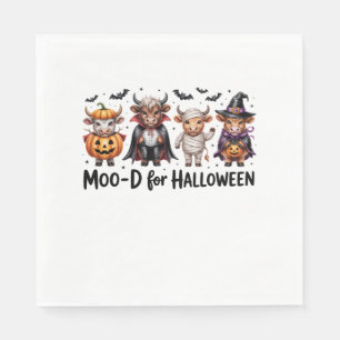 Highland Cow Halloween Spooky Season (2) Napkin