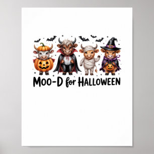 Highland Cow Halloween Spooky Season (2) Poster