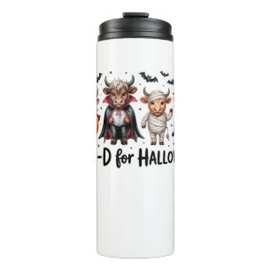 Highland Cow Halloween Spooky Season (2) Thermal Tumbler