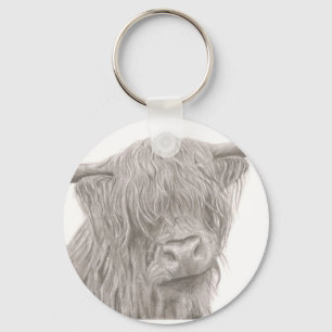 Highland Cow Keychain