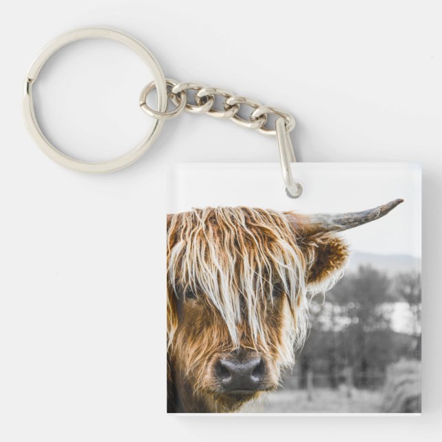 Highland Cow Keyring (Front)