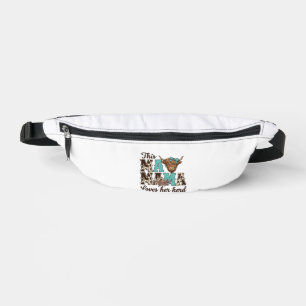 Highland Cow Mama Loves Her Herd Shirt Design Bum Bags