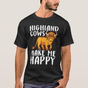 Highland Cow Men Women Cute Scottish Cow T-Shirt