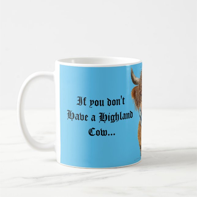 Highland Cow mug (Left)