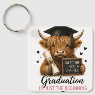 Highland Cow Nurse Graduate Class of 2026keychain Key Ring
