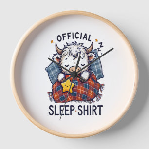 Highland Cow , Official Sleep  Clock