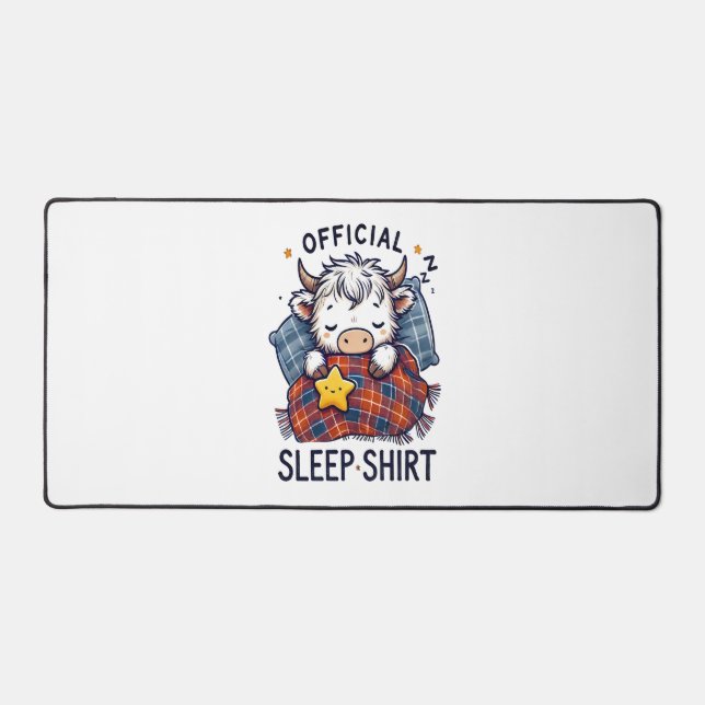 Highland Cow , Official Sleep  Desk Mat (Front)