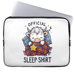 Highland Cow , Official Sleep Laptop Sleeve
