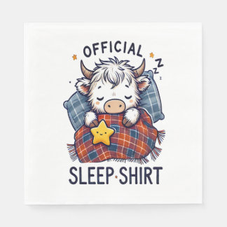 Highland Cow , Official Sleep  Napkin