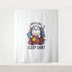 Highland Cow , Official Sleep  Tapestry