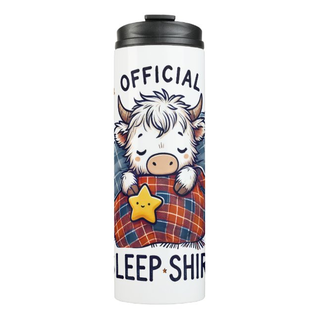 Highland Cow , Official Sleep  Thermal Tumbler (Front)