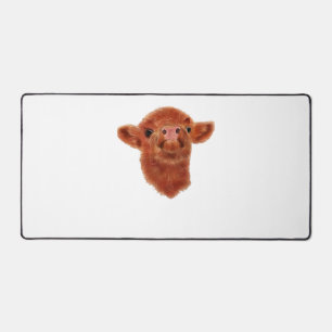 Highland Cow Oversized T-Shirt Desk Mat