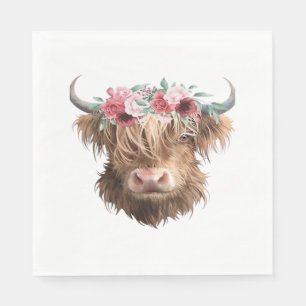 Highland Cow Painting Classic T-Shirt Napkin