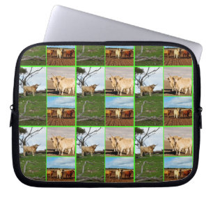 Highland Cow Photo Collage, 10inch Laptop Sleeve