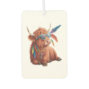Highland Cow Png, Cool Cow Png, Sunglass Car Air Freshener