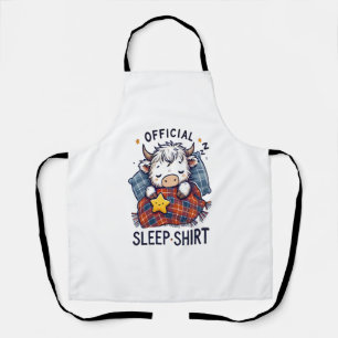 Highland Cow Png, Official Sleep Png Apron