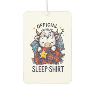 Highland Cow Png, Official Sleep Png Car Air Freshener
