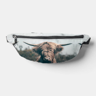 Highland cow portrait bum bags