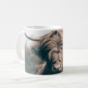 Highland cow portrait coffee mug