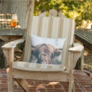 Highland cow portrait cushion