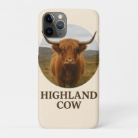 Highland Cow Portrait Poster with "Highland Cow"