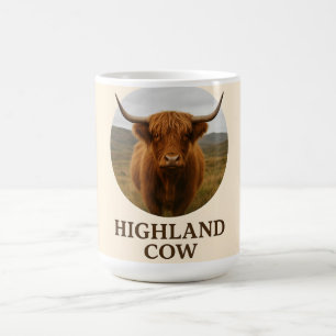 Highland Cow Portrait Poster with "Highland Cow"  Coffee Mug
