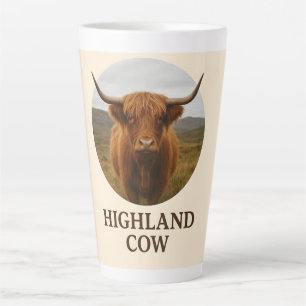 Highland Cow Portrait Poster with "Highland Cow" Latte Mug