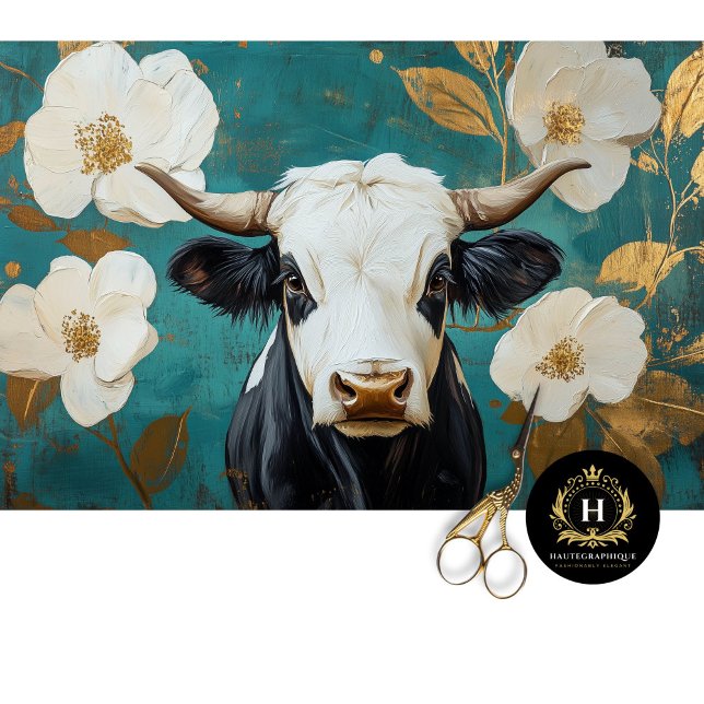 Highland Cow Rustic Boho Farmhouse Decoupage Tissue Paper (Creator Uploaded)