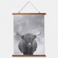 Highland Cow Rustic Farmhouse art