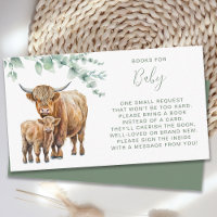 Highland Cow Sage Greenery Books For Baby Shower 
