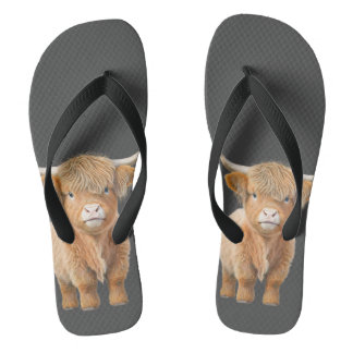 highland cow sandals