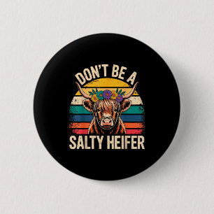 Highland Cow Shirt Funny Men Women 6 Cm Round Badge