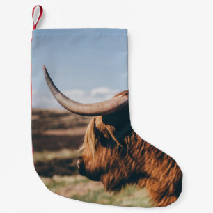 HIGHLAND COW SMALL CHRISTMAS STOCKING