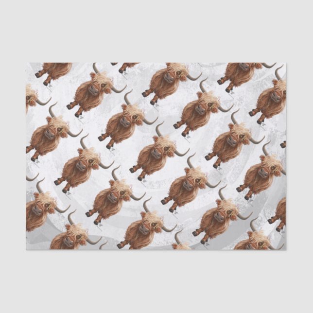Highland Cow Tissue Paper (Front)