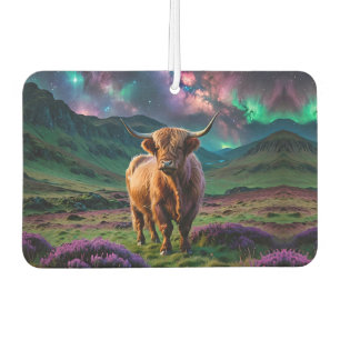 Highland Cow Under The Stars Car Air Freshener